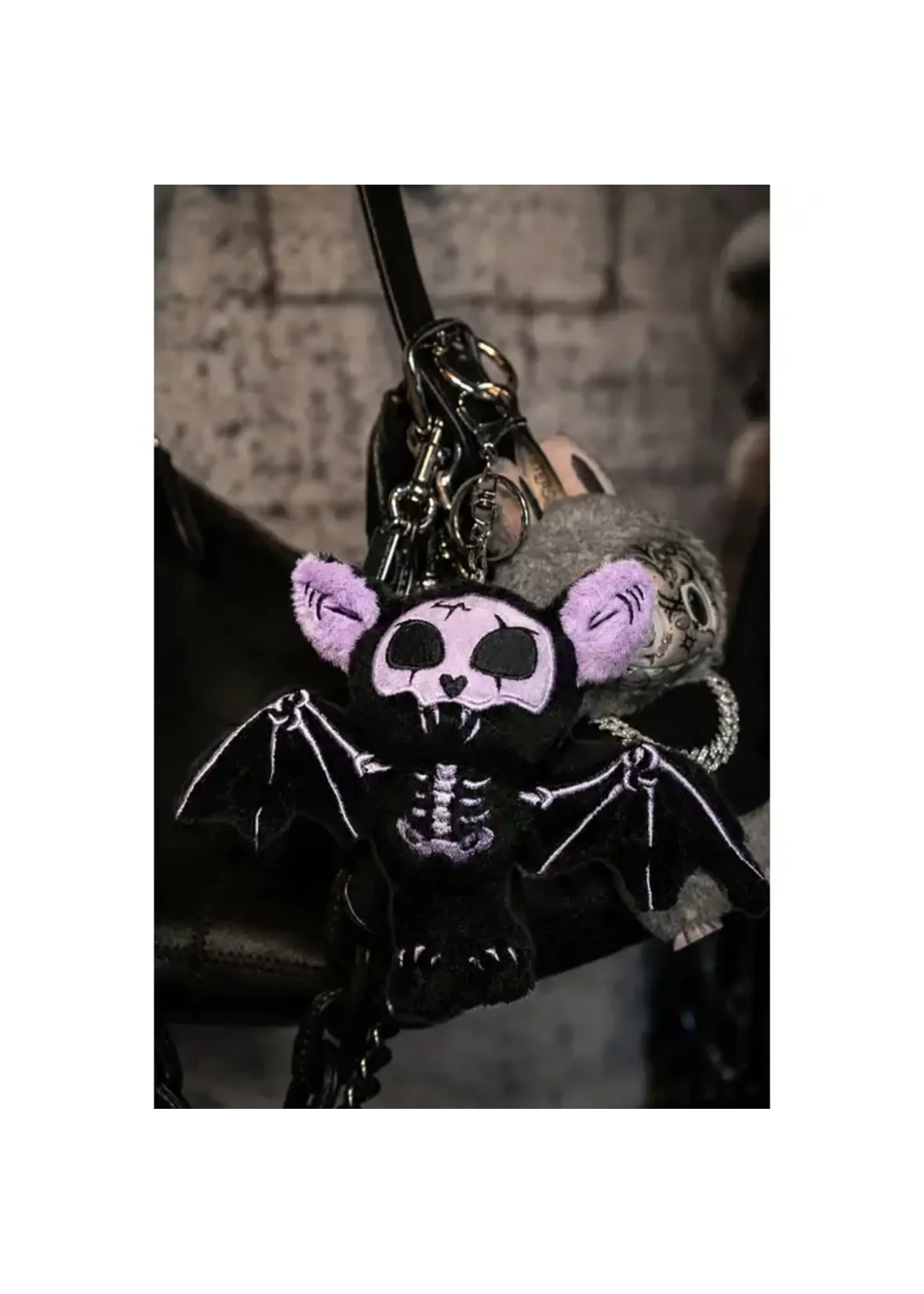 vampirefreaks Skelebat Plush Keychain (Purple Twilight)