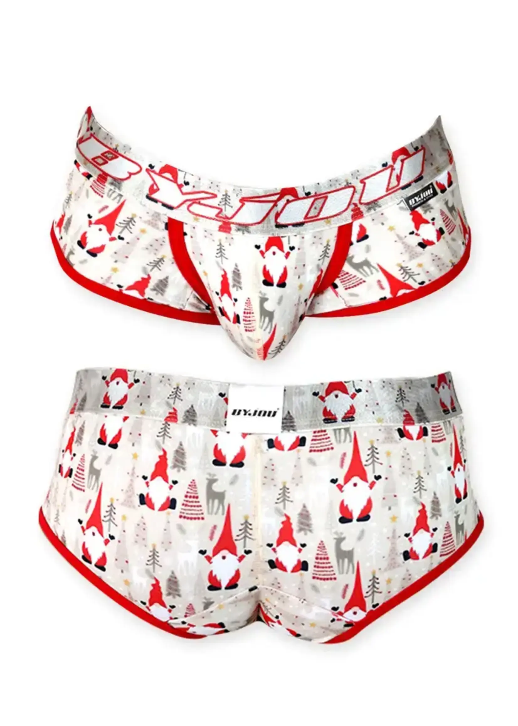 Byjou & Duha Nautico Men's Red Santa Briefs