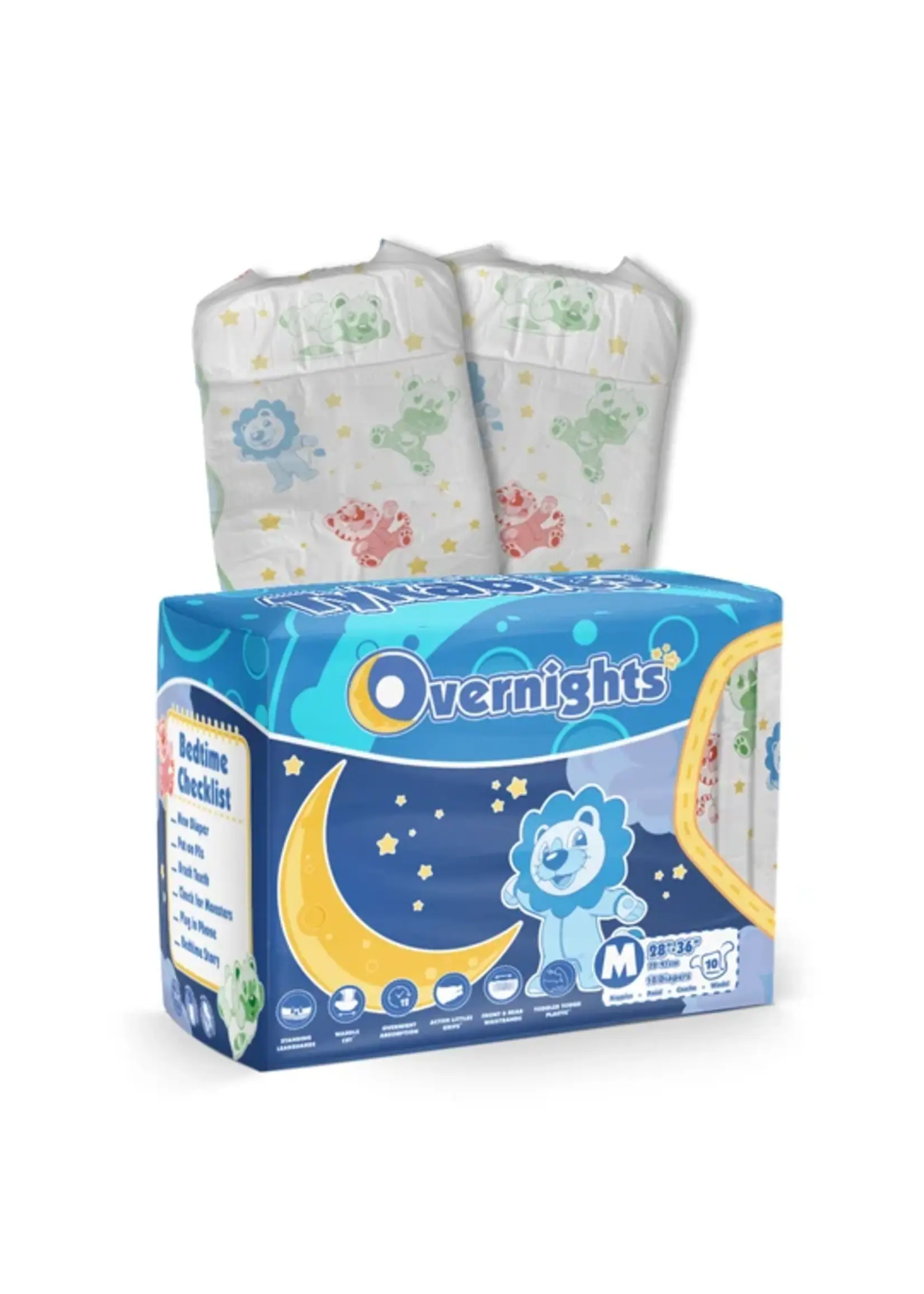 Tykables Overnights Diapers (10 pack) XL (48-56)