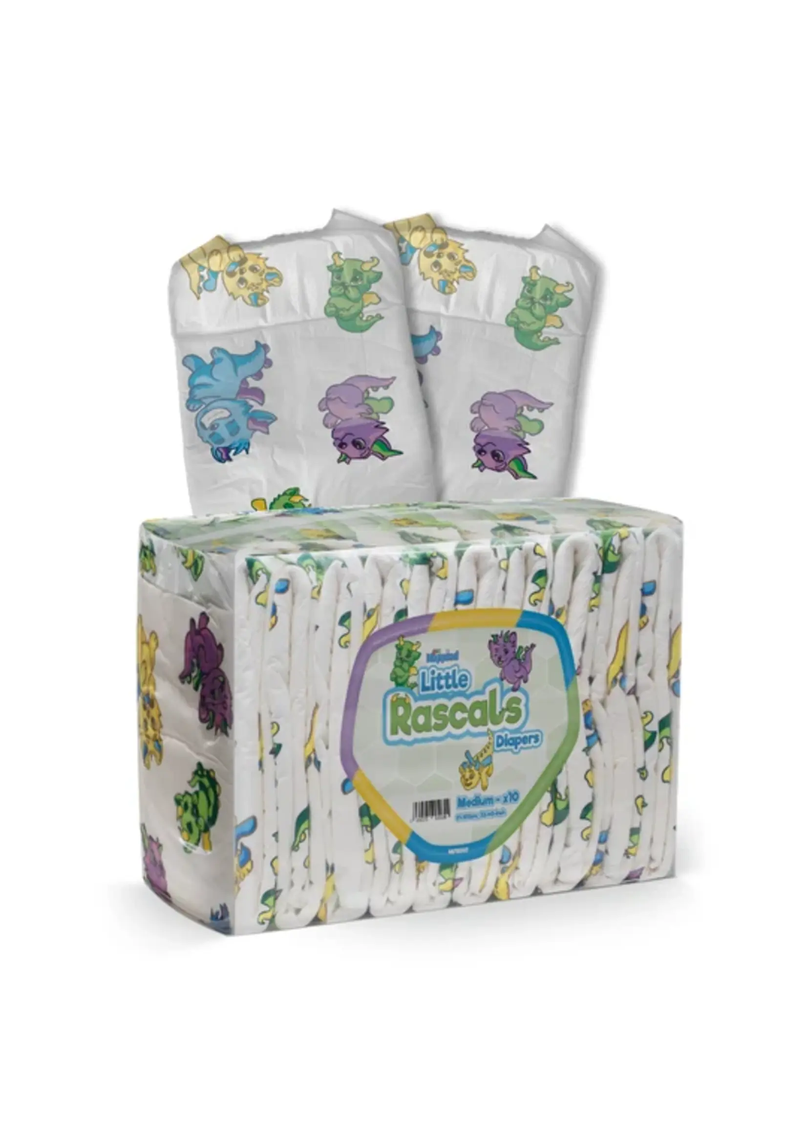 Tykables Little Rascals Diapers (10pk)  M (28-36)