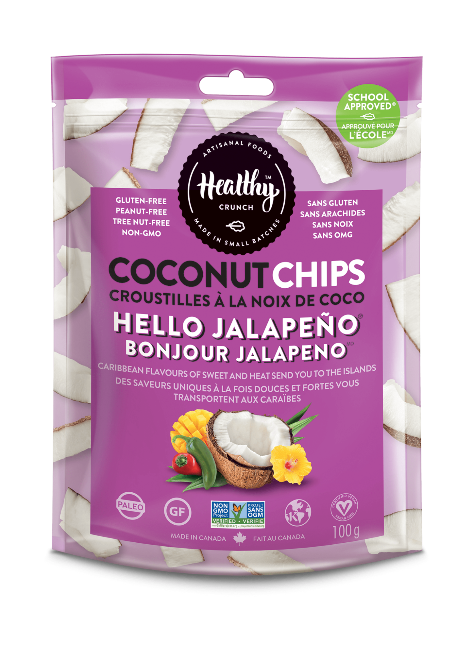 Healthy Croustilles coconut Jalapeno 100g - Healthy