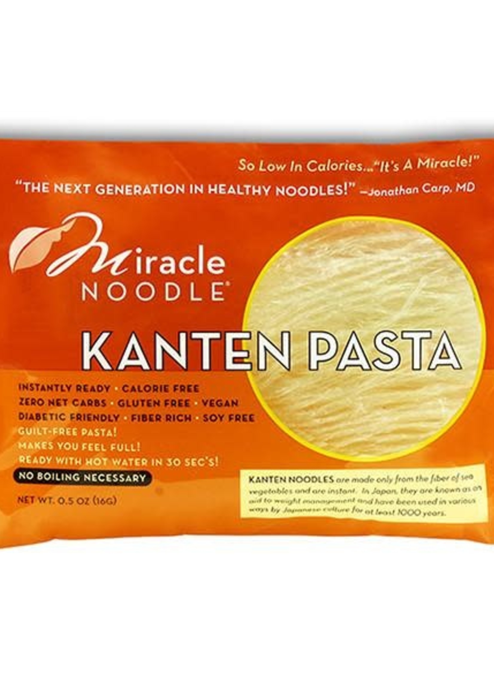 Miracle Noodle Nouilles Kanten pasta 16g - Miracle Noodle