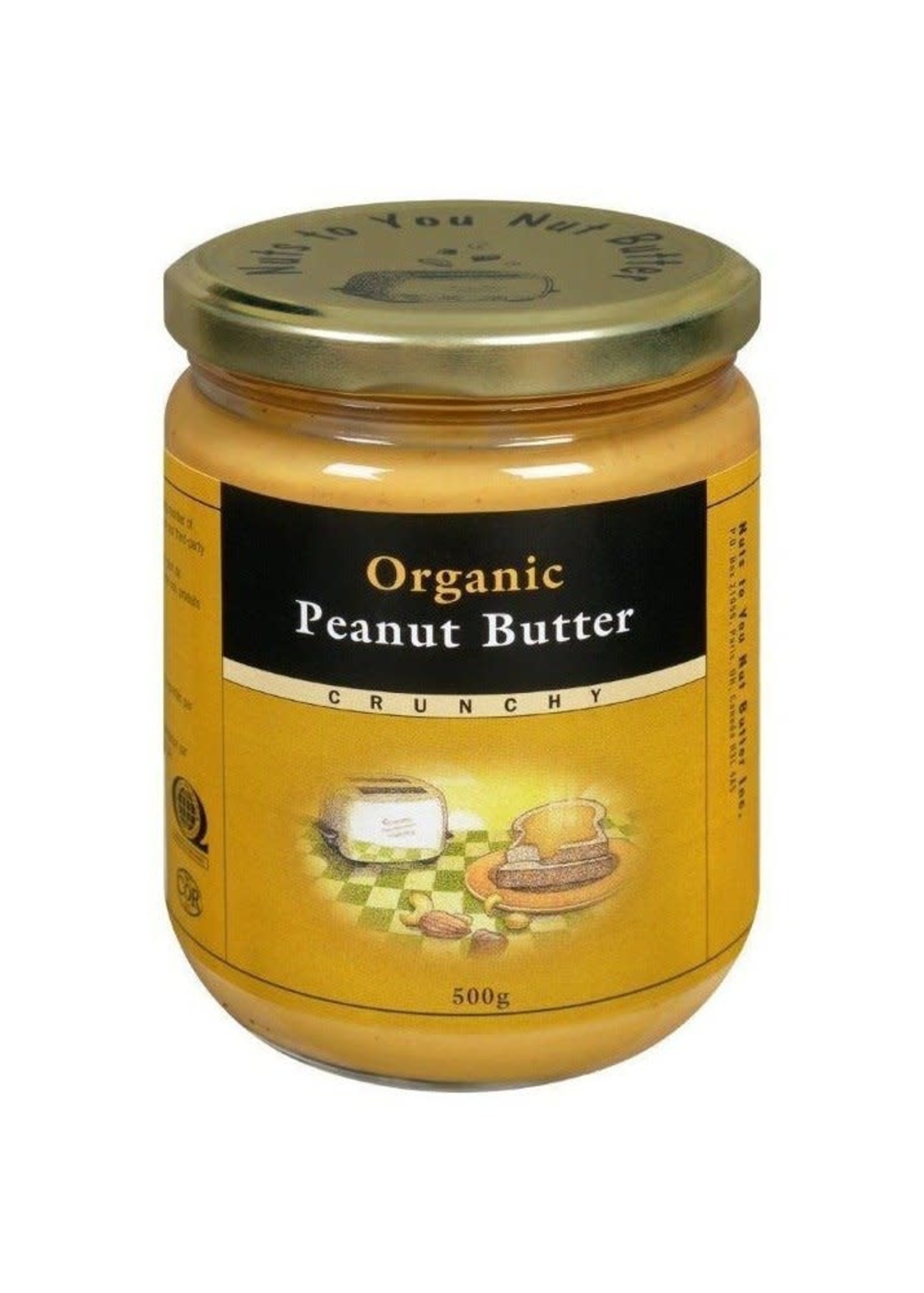 Beurre d'arachide croquant bio 750g - Nuts to You Nut Butter