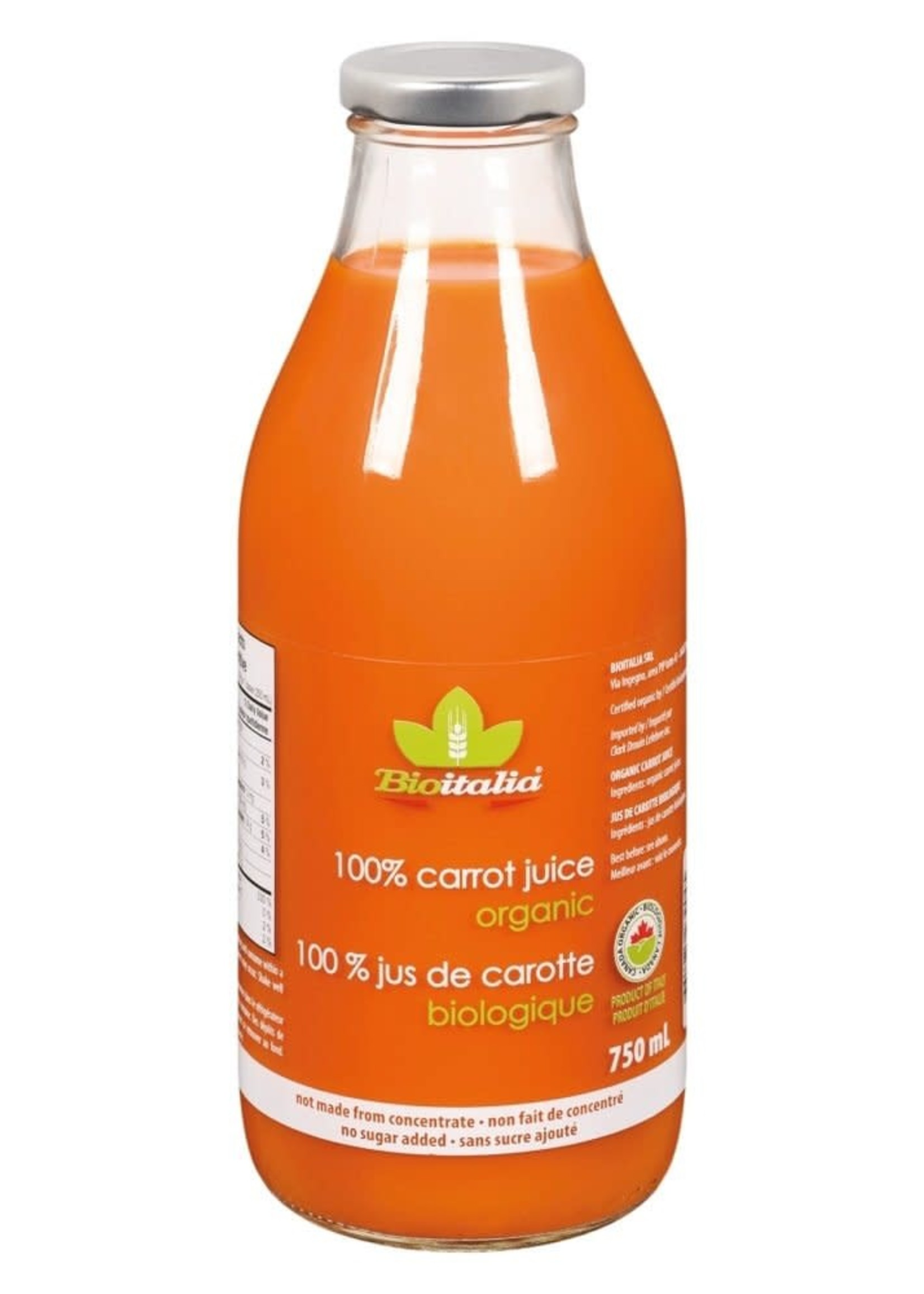 Jus de carotte bio 750 ml - Bioitalia