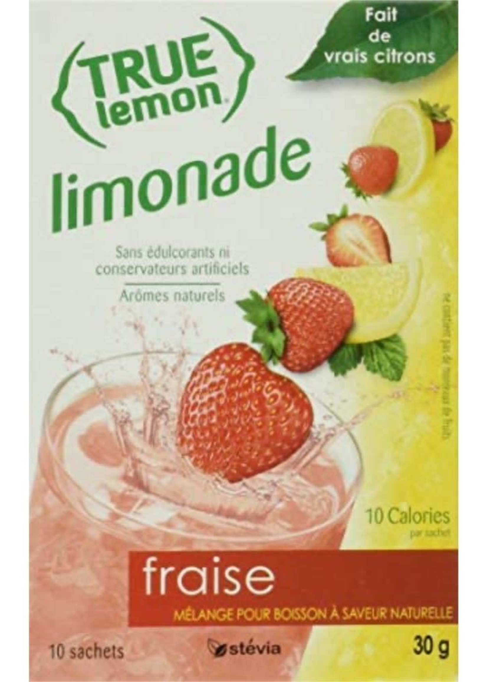 True Limonade 10 sachets 30g - TRUElemon (plusieurs saveurs)