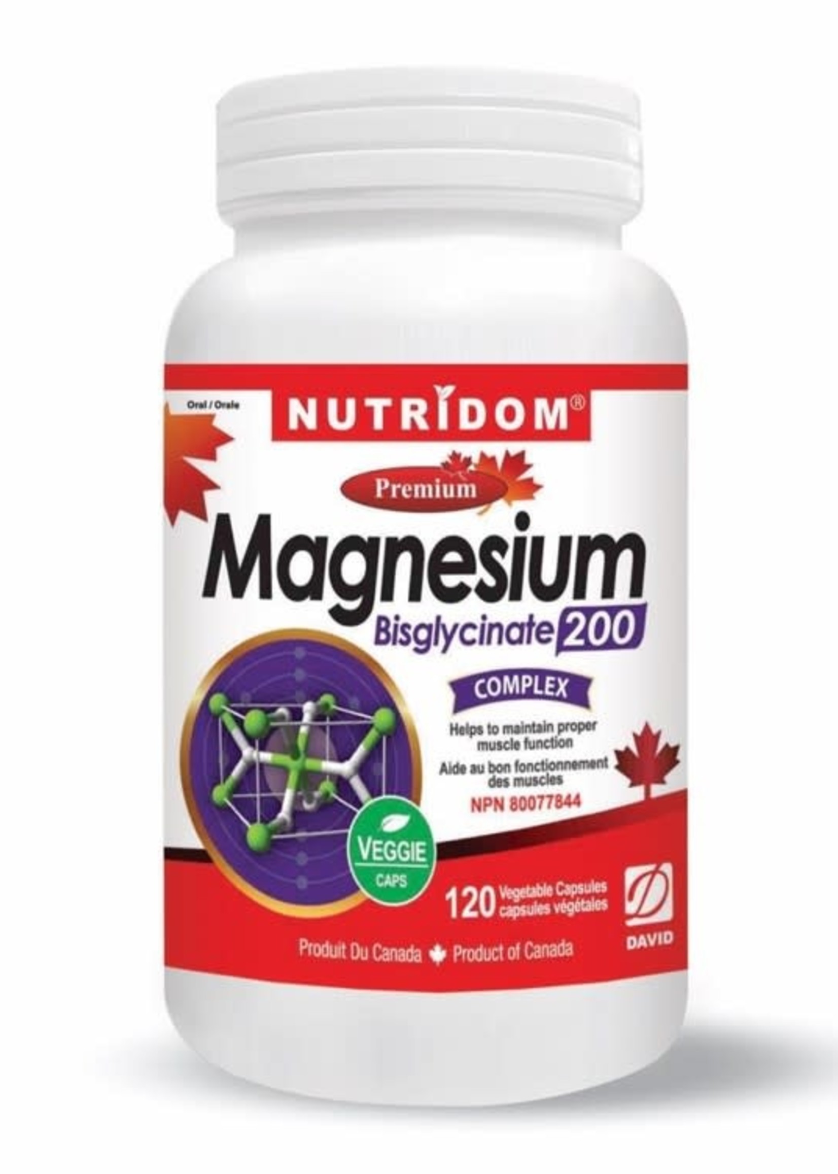 Nutridom Magnesium Bisglycinate 200 (300 caps) - Nutridom