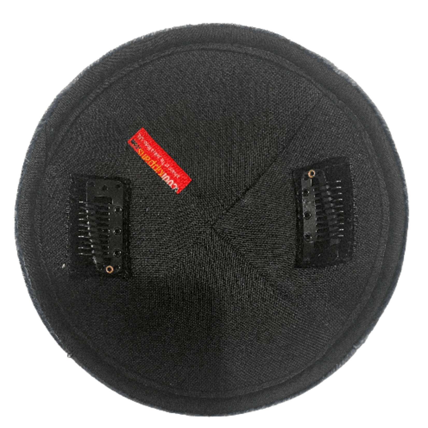 Coolkippahs Burlap Black with Trim- Clips