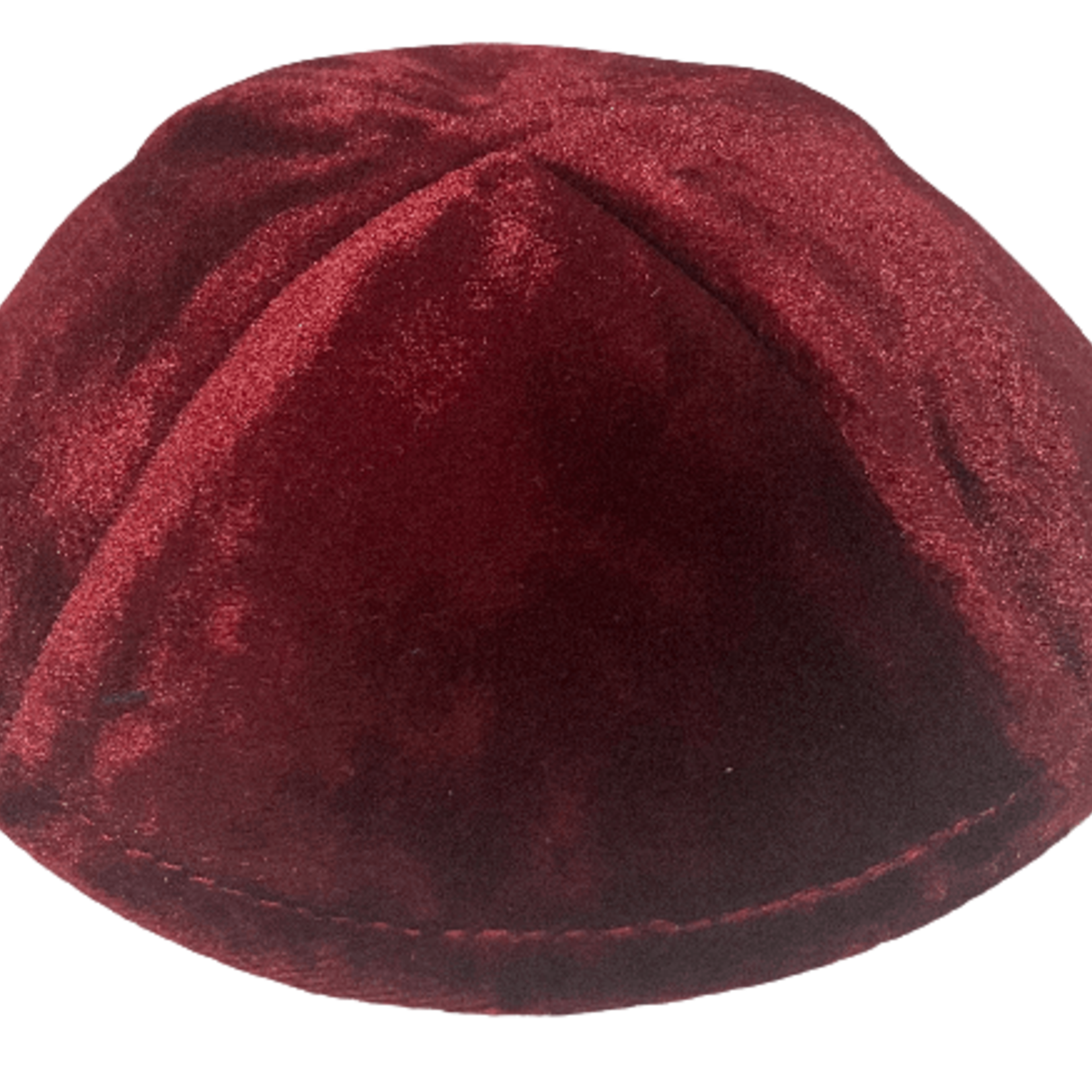 Coolkippahs Crushed Velvet Burgundy with Clips