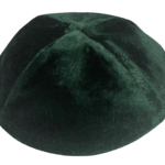Coolkippahs Crushed Velvet Green with Clips