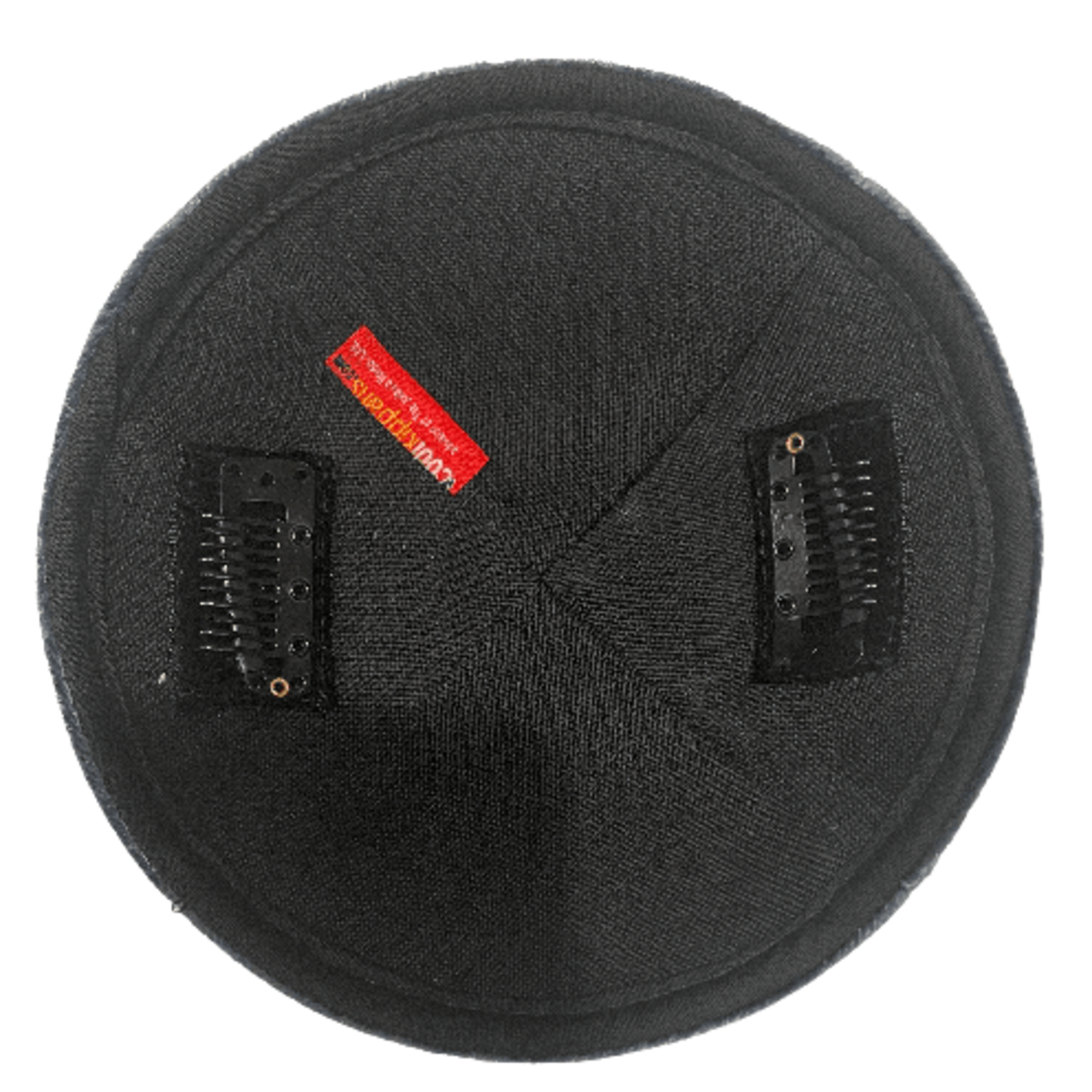 Coolkippahs Burlap Black No Trim- Clips