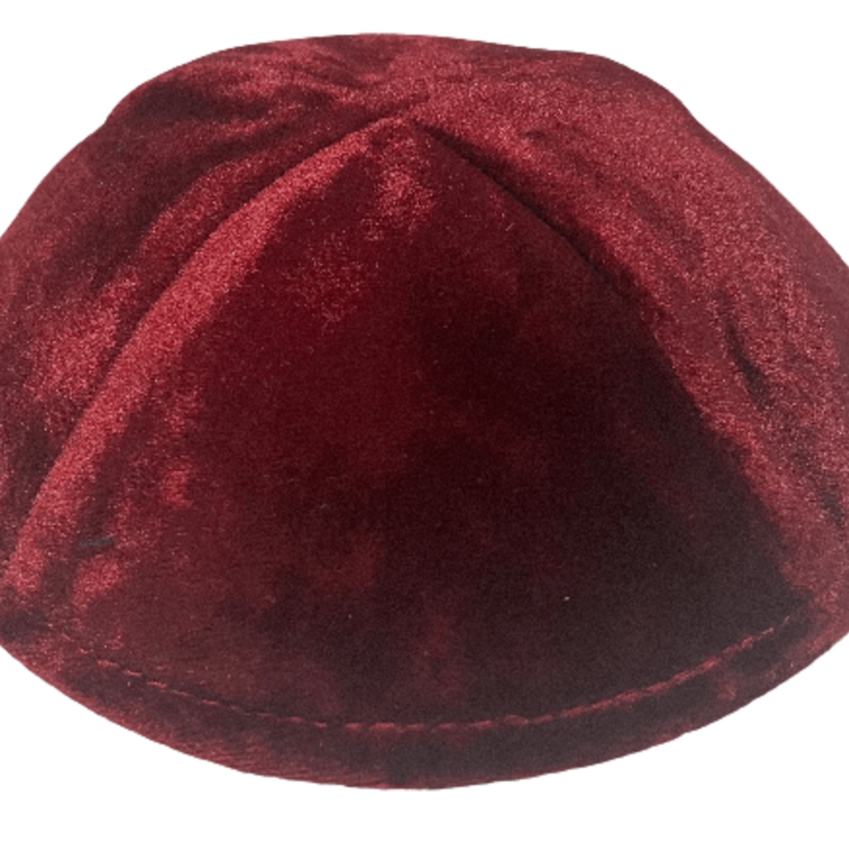 Coolkippahs Crushed Velvet Burgundy with Clips