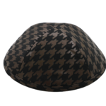 Coolkippahs Houndstooth Brown with clips