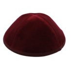 Coolkippahs Velvet Burgundy with clips