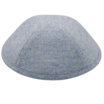 Coolkippahs Light Blue Herringbone with Clips