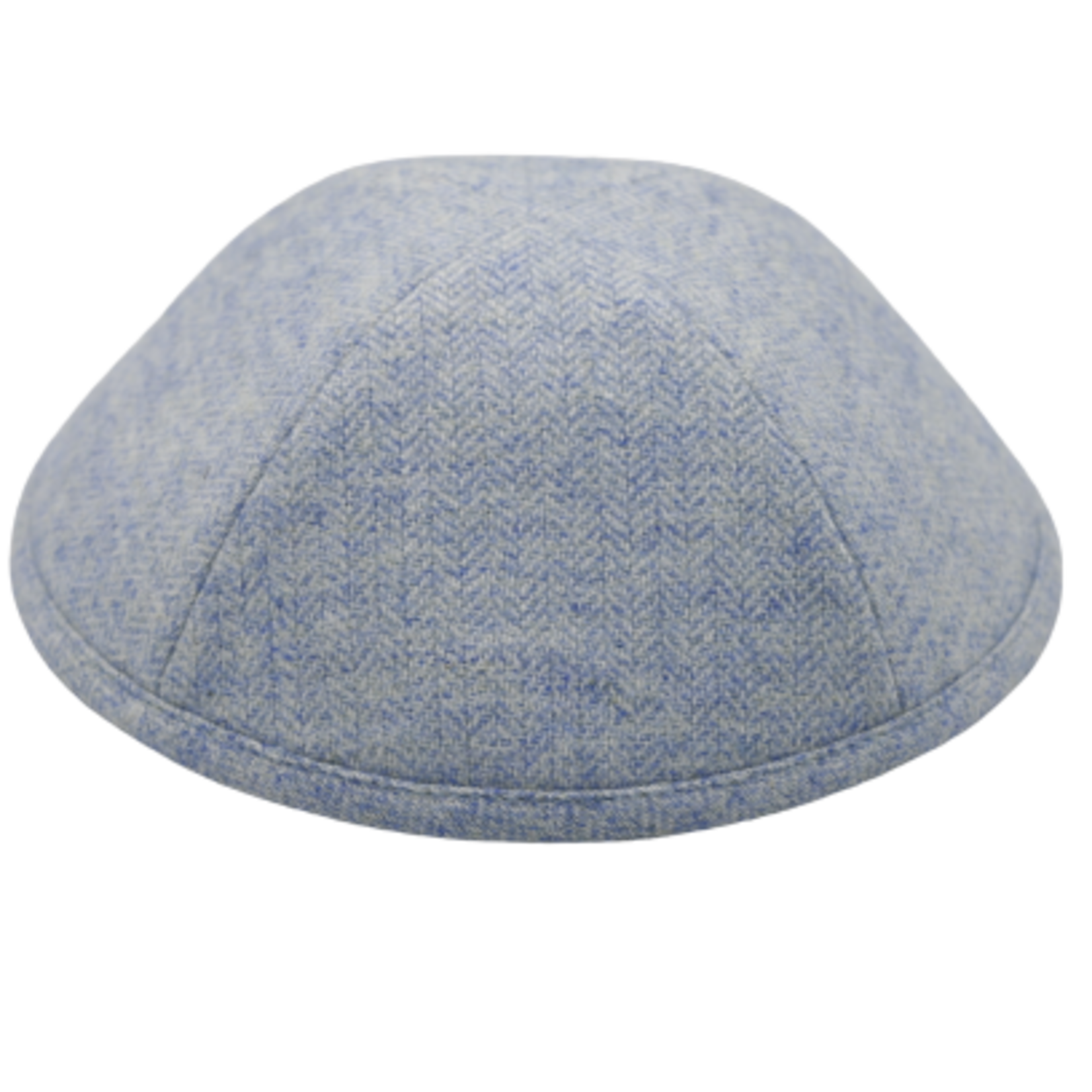Coolkippahs Light Blue Herringbone with Clips
