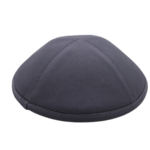 Coolkippahs Cotton Twill Dark Grey with Clips