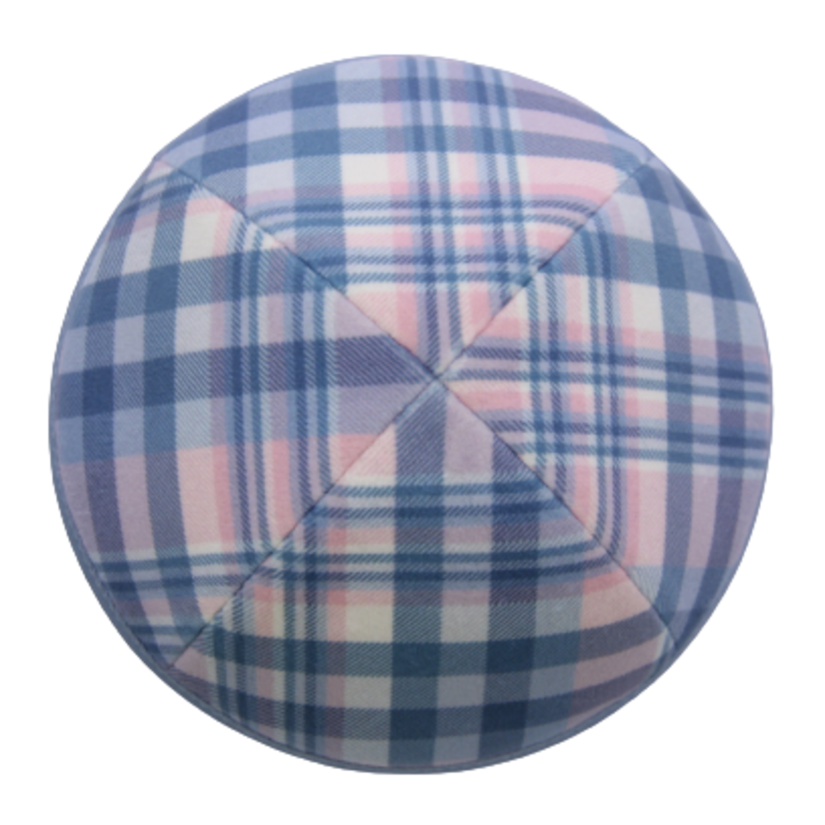 Coolkippahs Velvet Blue/Pink Plaid