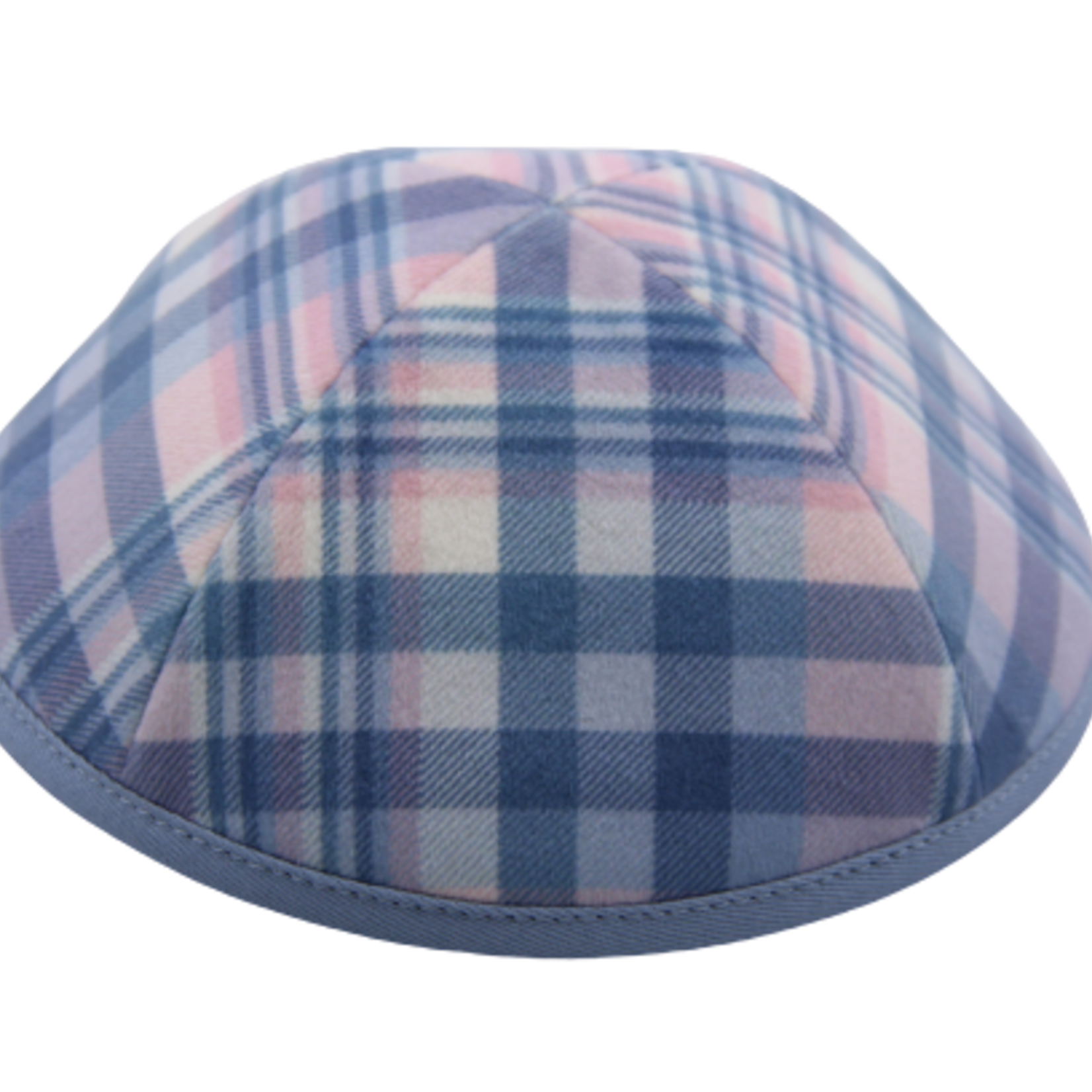 Coolkippahs Velvet Blue/Pink Plaid