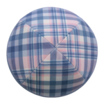 Coolkippahs Velvet Blue/Pink Plaid with Clips