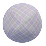 Coolkippahs Velvet Lavender/Mint Plaid with Clips