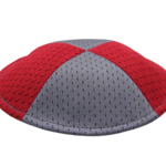 Coolkippahs Mesh Grey/Red with Clips