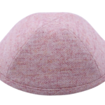 Coolkippahs Light Pink Herringbone with Clips