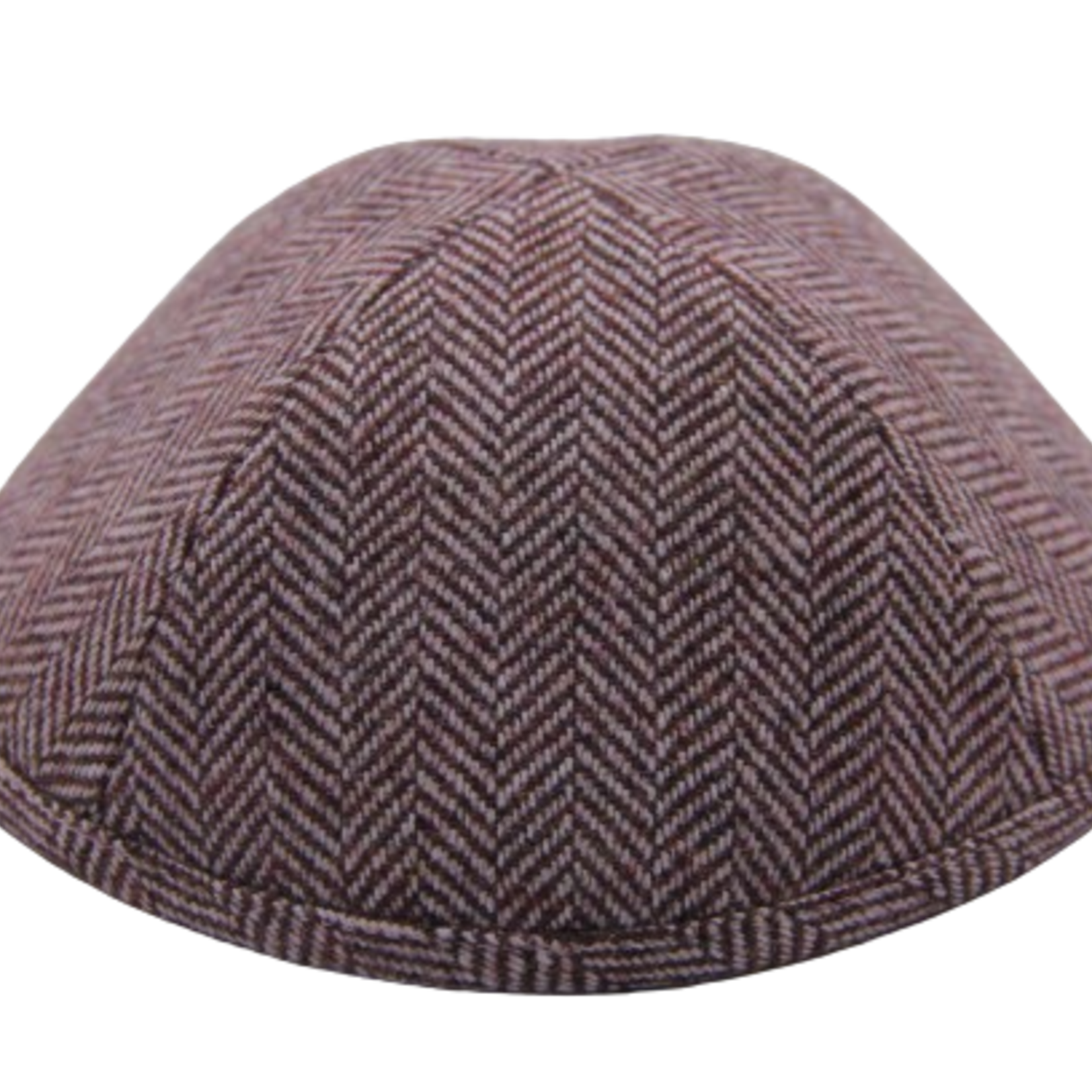 Coolkippahs Dark Red Herringbone with Clips