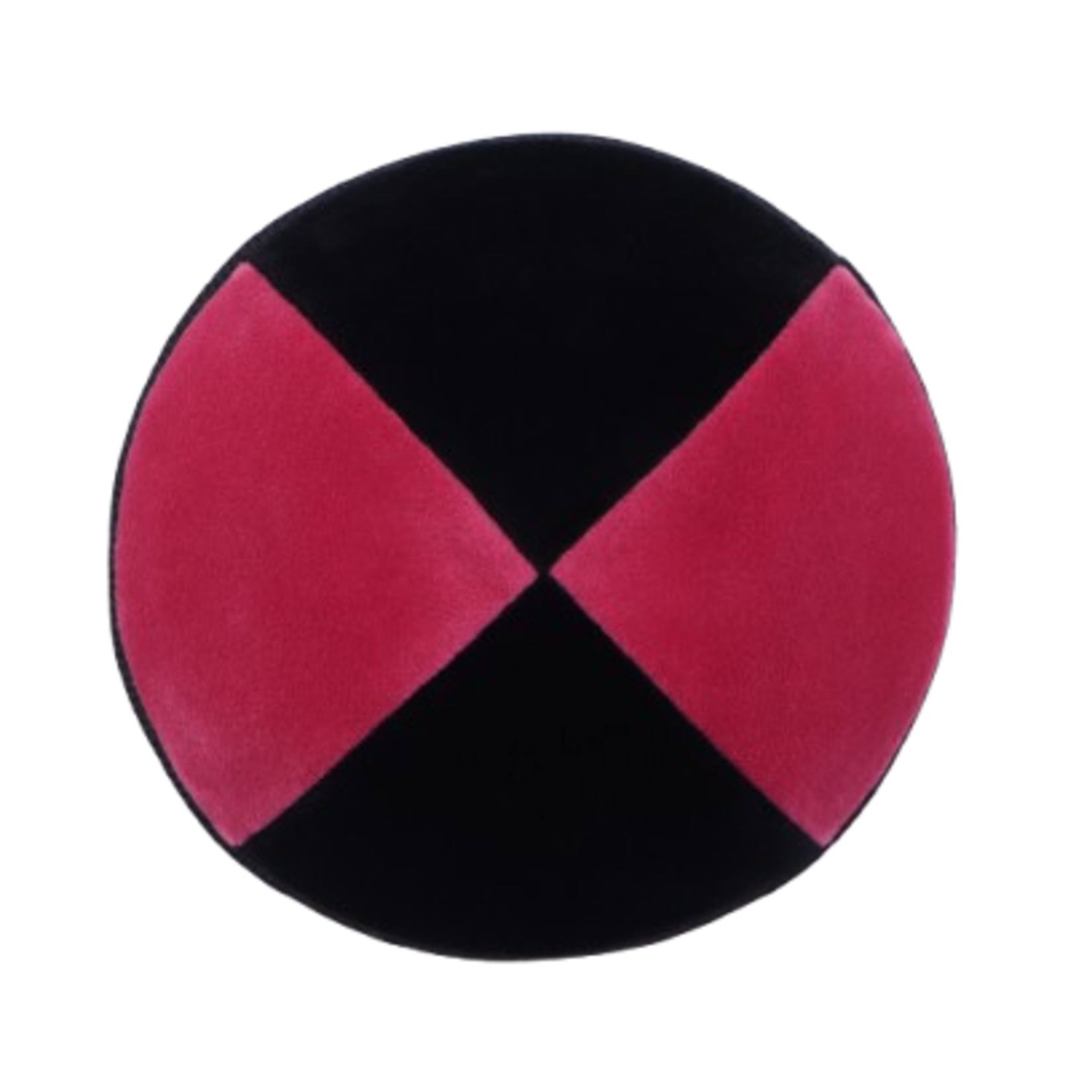 Coolkippahs Velvet Magenta + Black- Burlap Trim