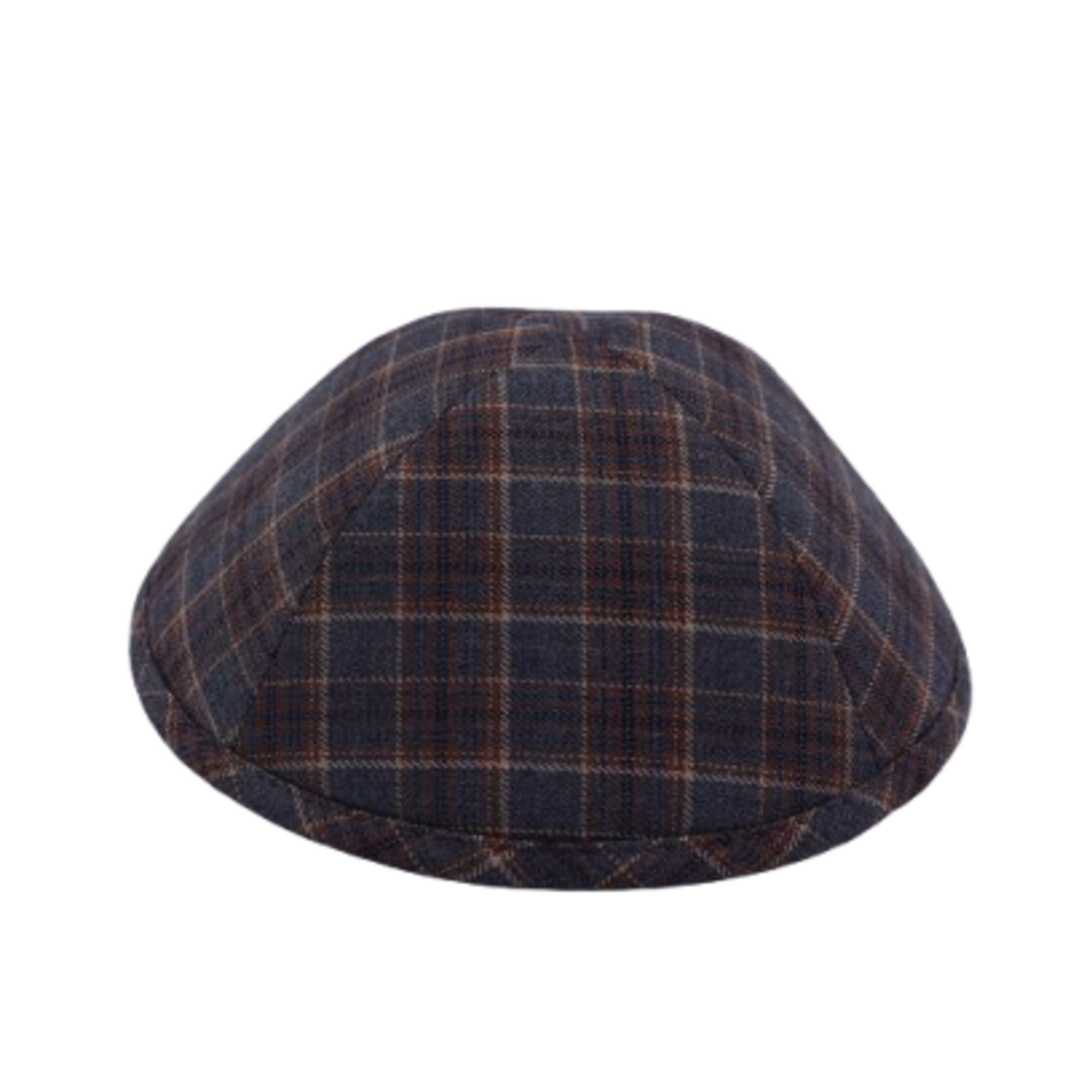 Coolkippahs Suite Grey/Brown Plaid With Clips