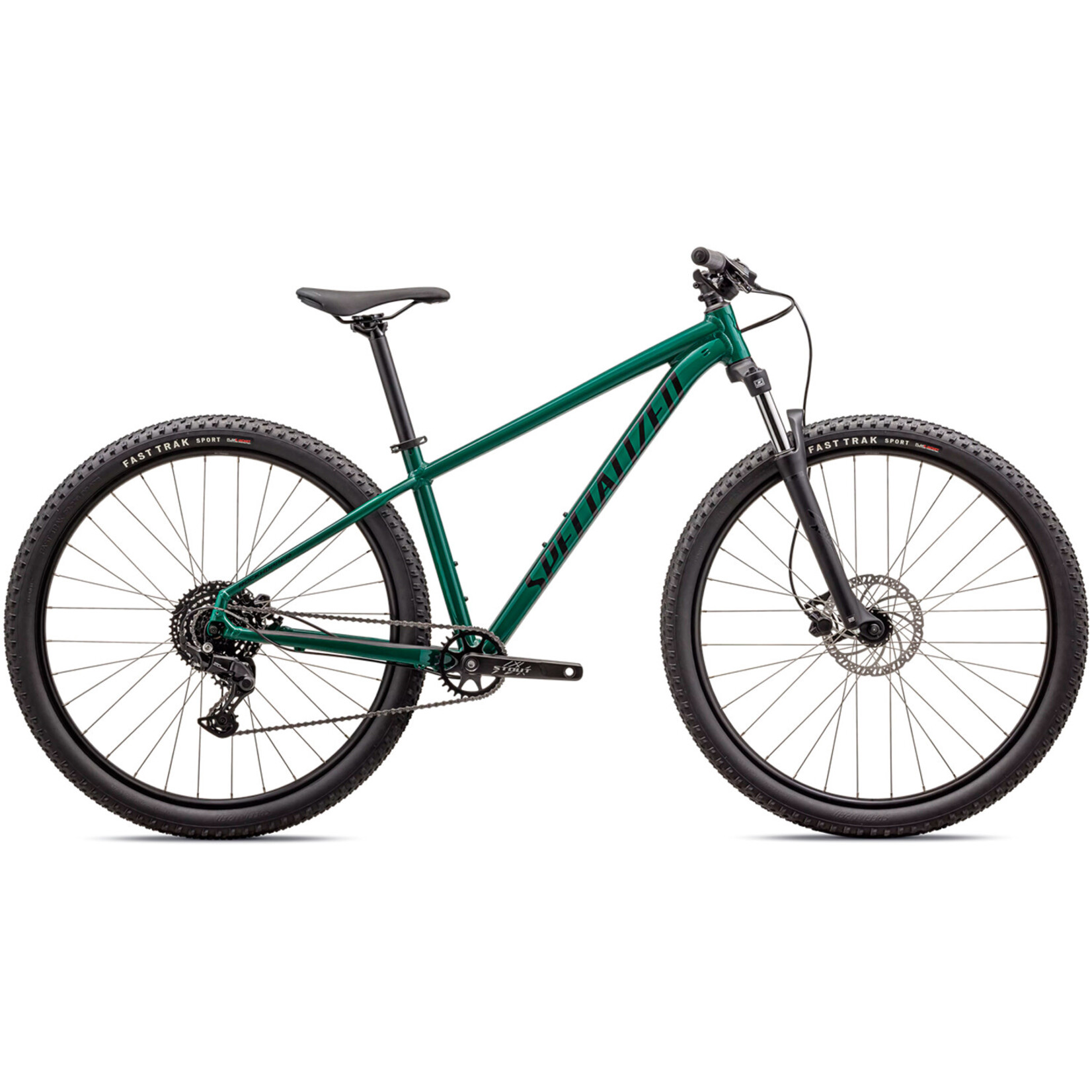 2025 Bicicleta Specialized Rockhopper Sport 1x9 Verde pino/Negro obsidian
