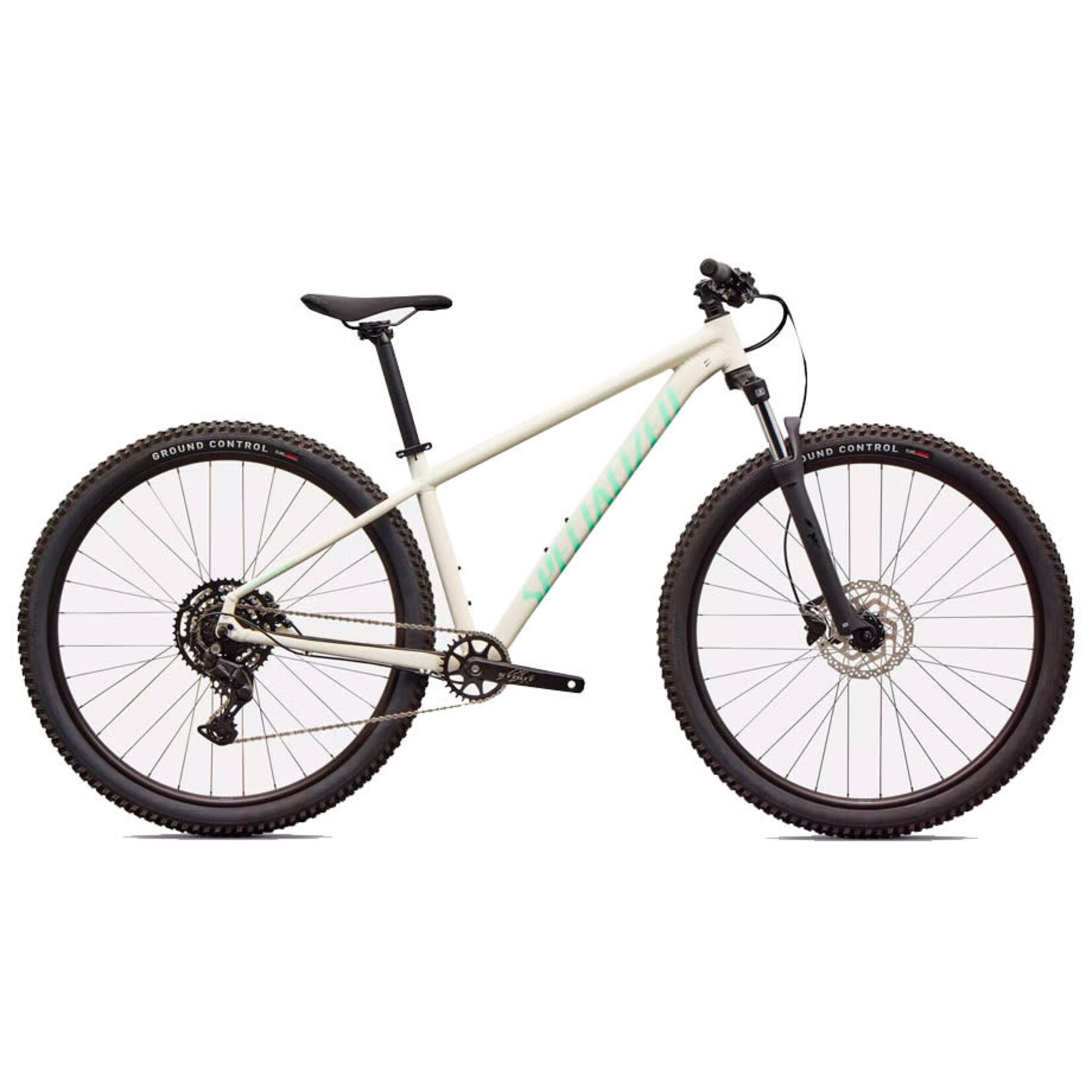 2026 Bicicleta Specialized Rockhopper Sport M Blanco Duna Gloss/Verde Oasis