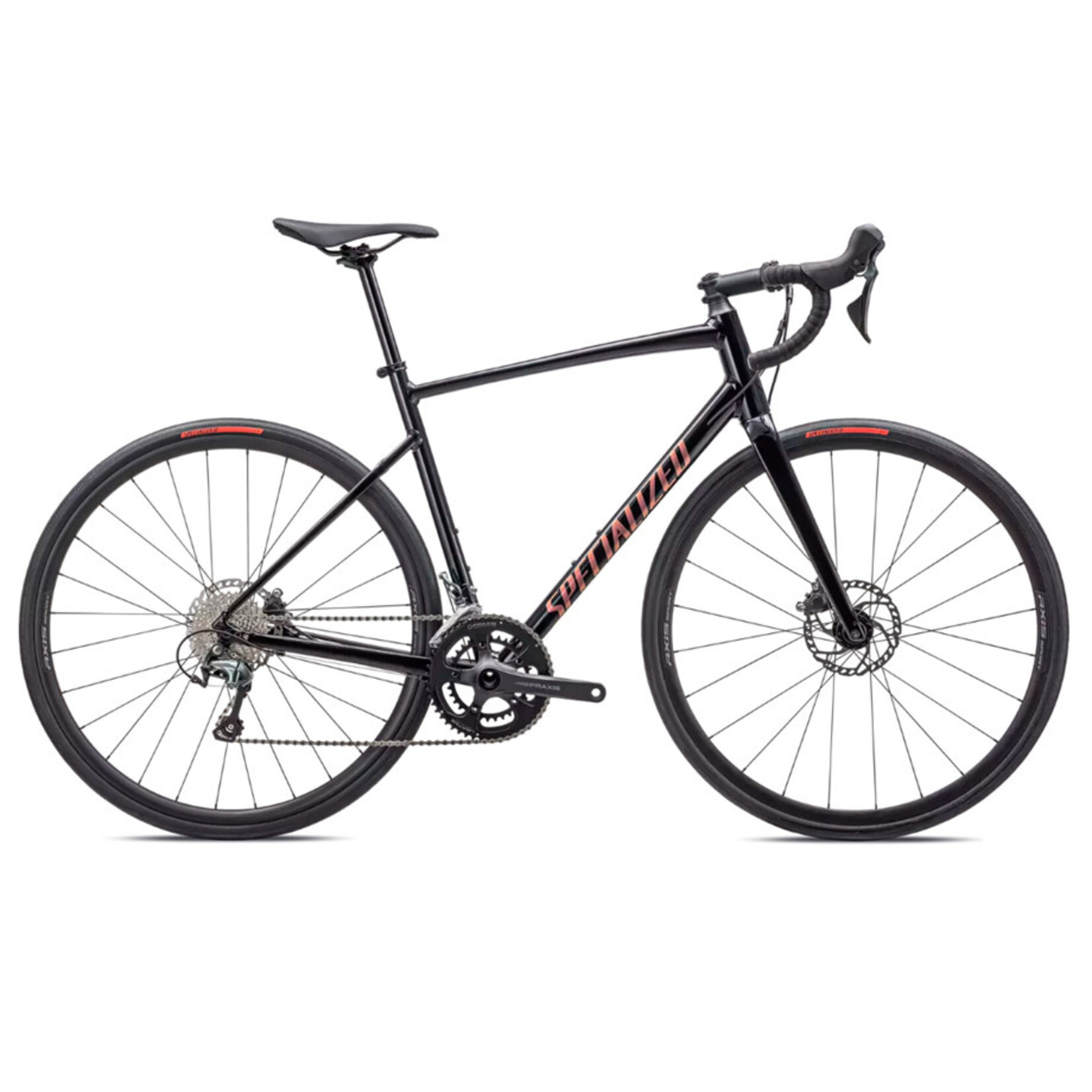 2025 Bicicleta Specialized Allez E5 Sport Disc 56 Negro Gloss/Payaya