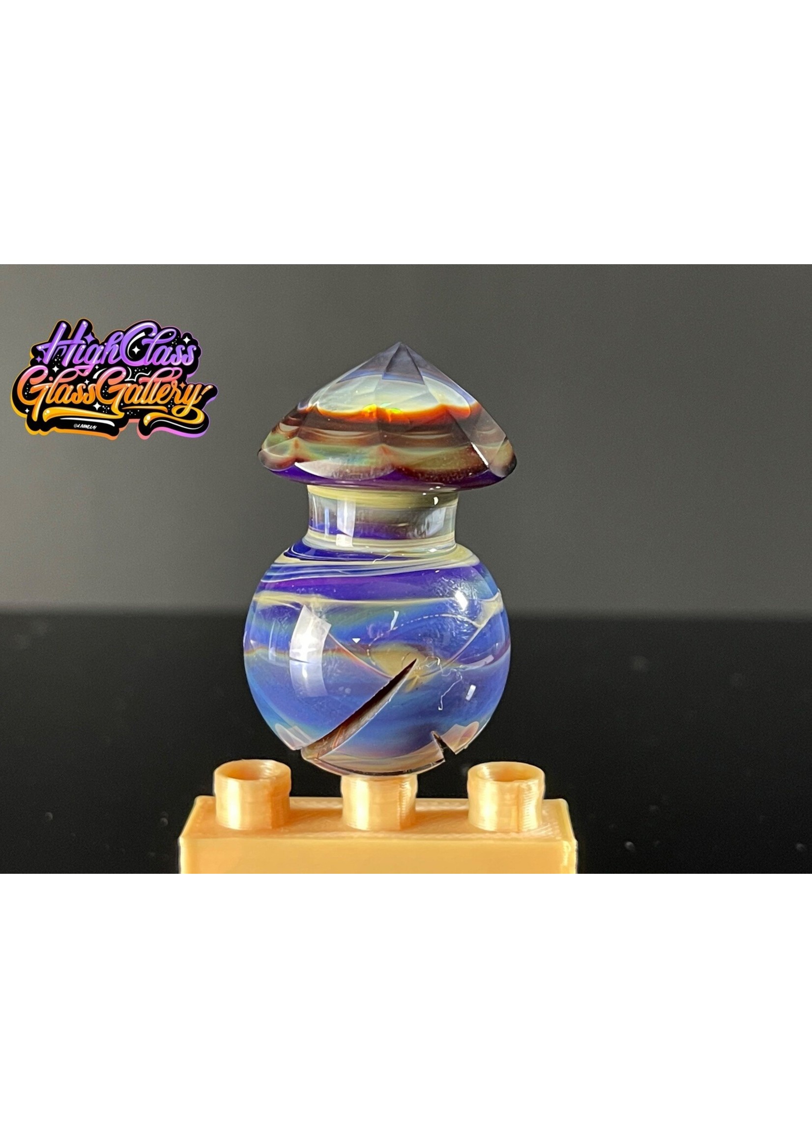 Artist Grateful Dad Faceted Spinner Marble