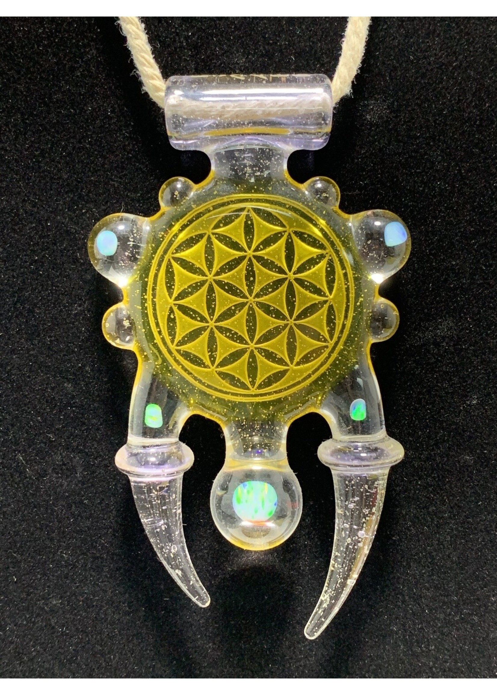 Artist Dan P 2 Horn Pendant #2