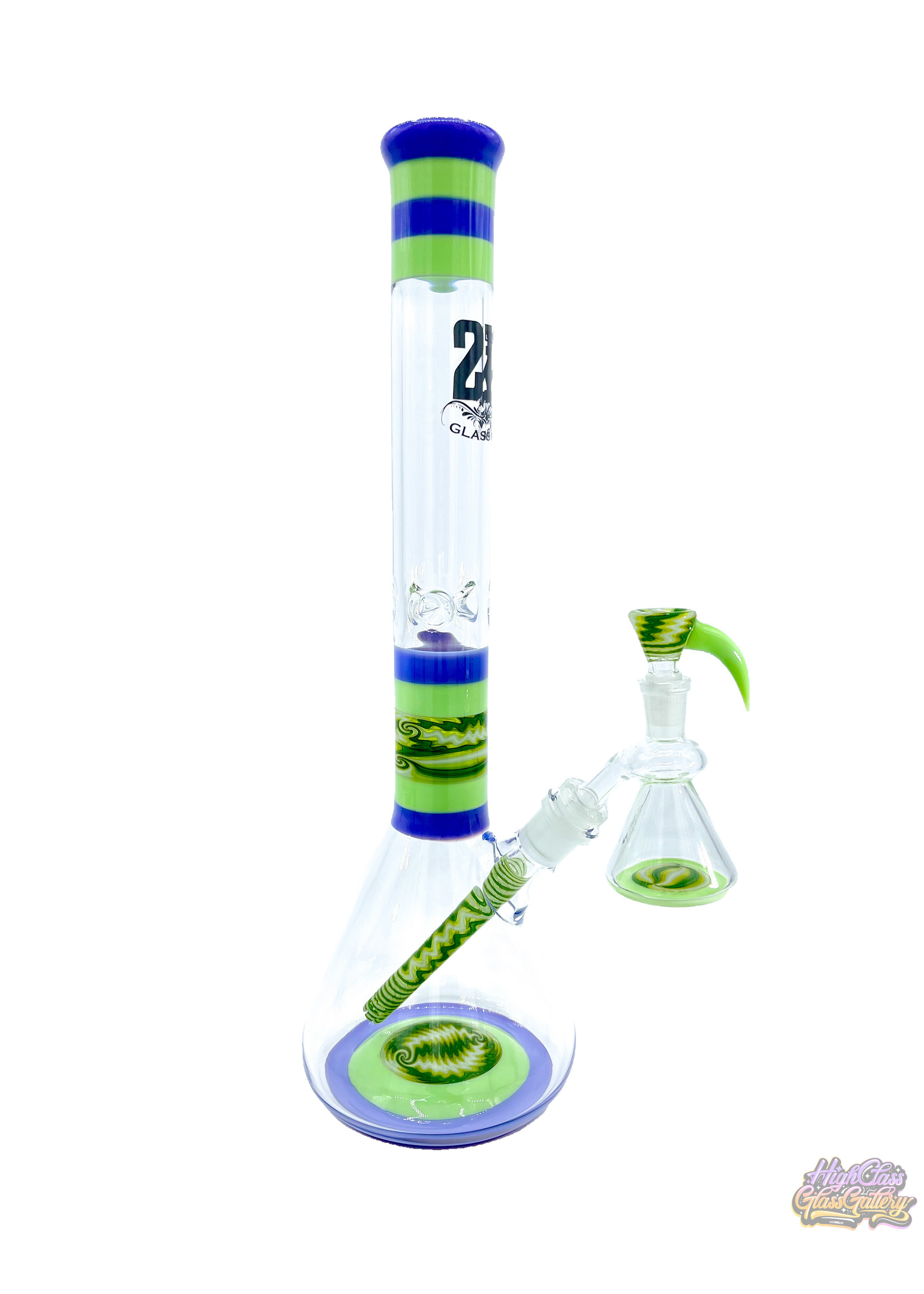 2K Glass Art 2K Glass Worked Beaker Set #1