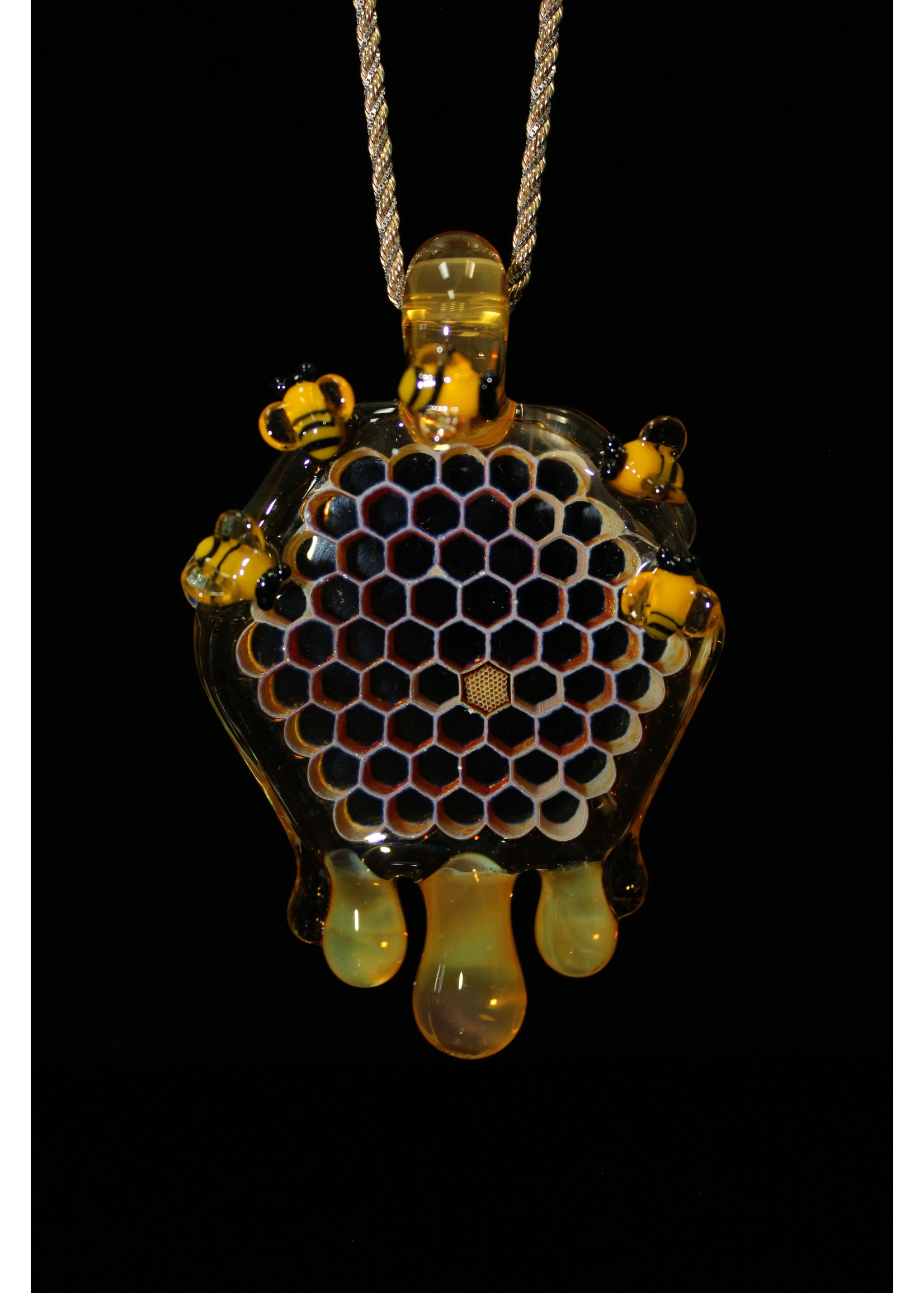 Joe P Joe P Large Honeycomb Pendants