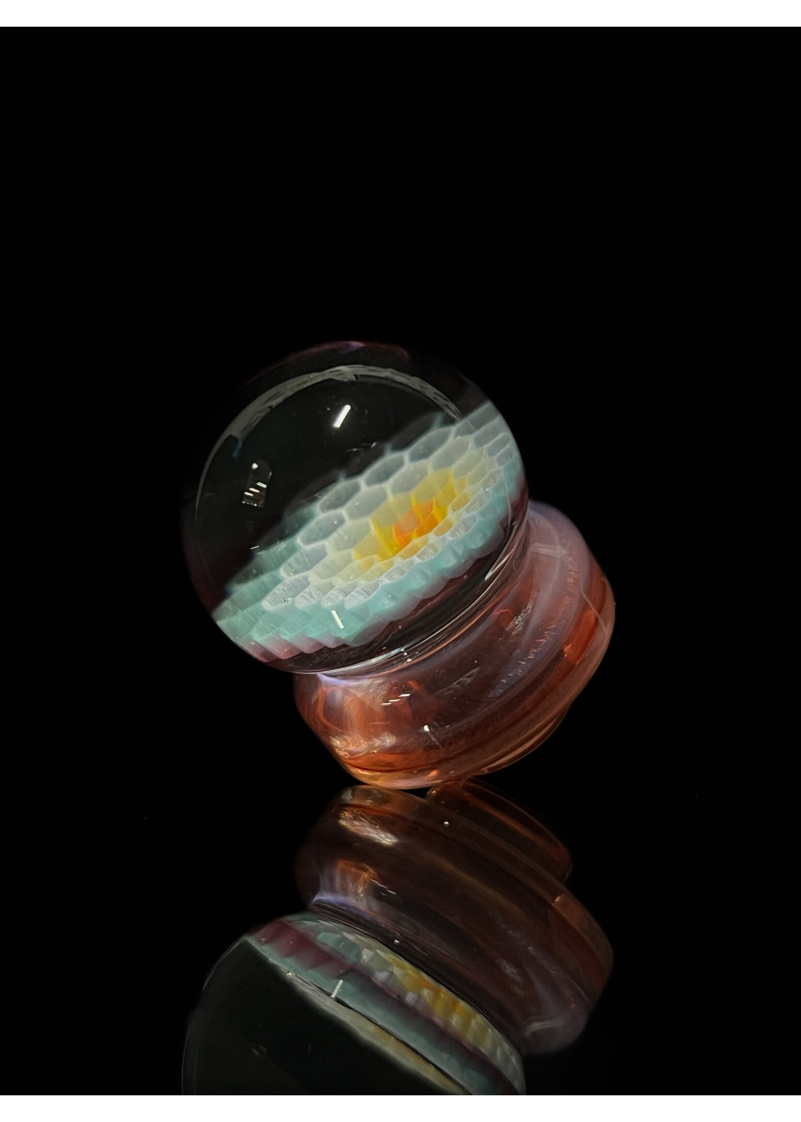 Artist Joe P Blue Honeycomb Solid Caps