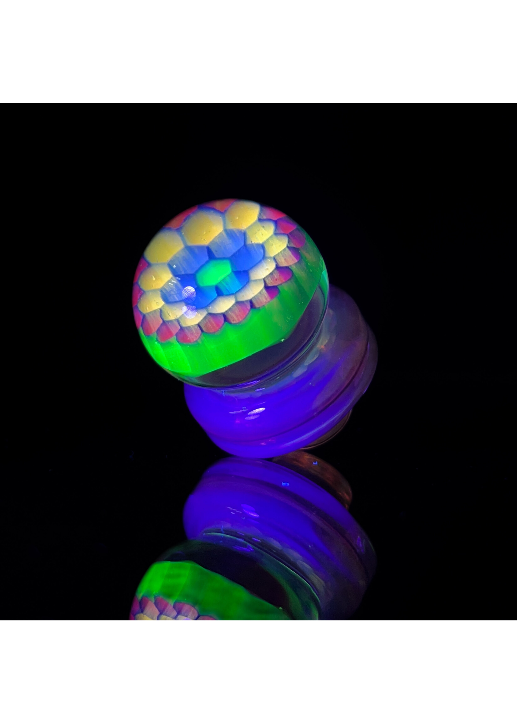Artist Joe P Blue Honeycomb Solid Caps