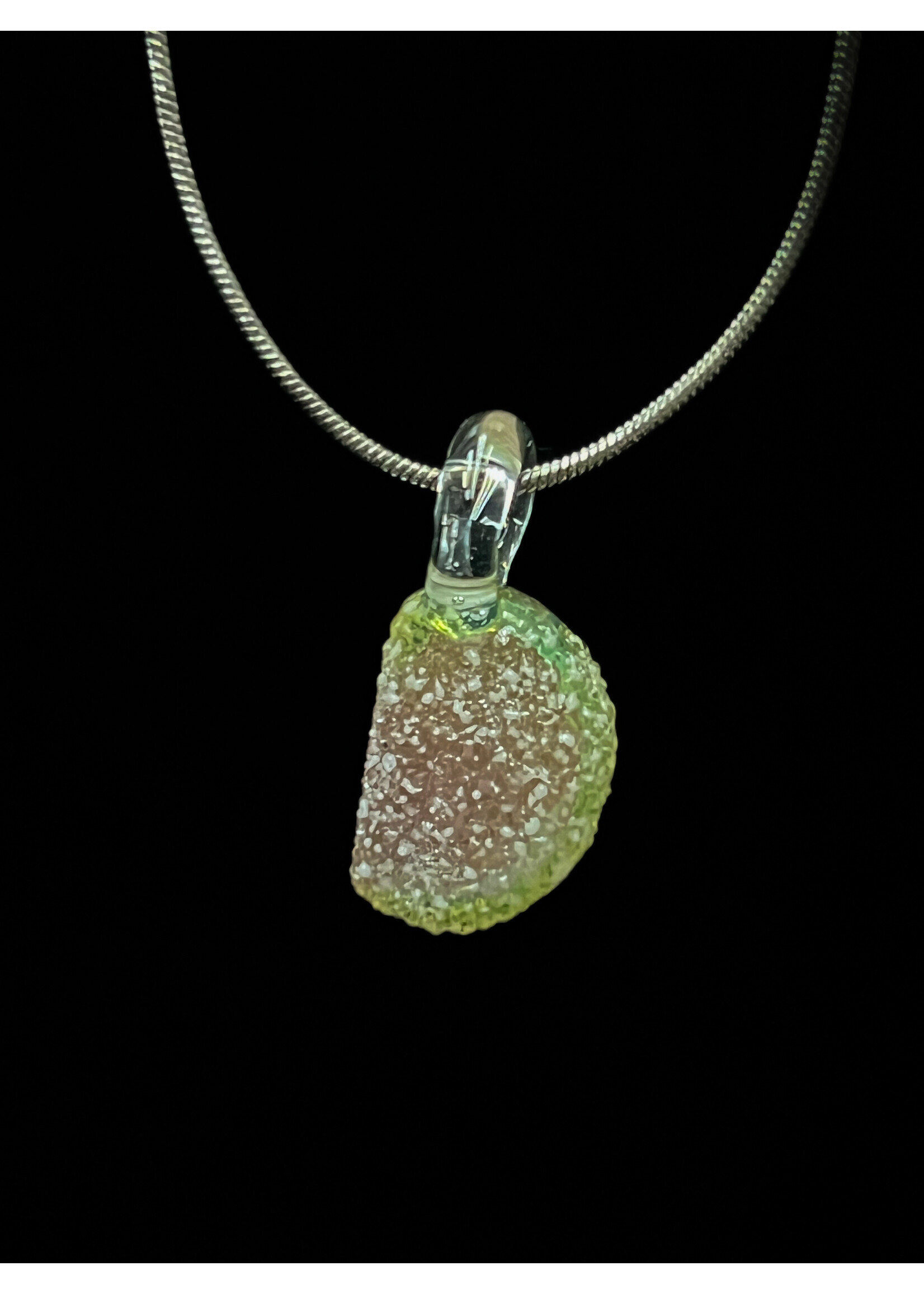 Emperial Glass Emperial Glass Sour Watermelon Pendant