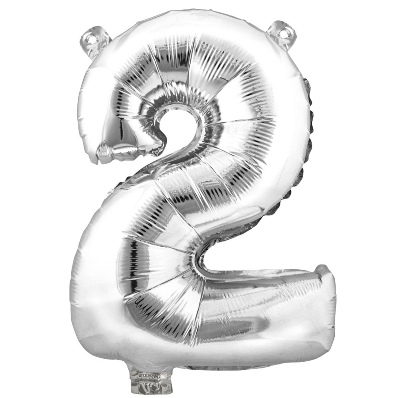 16" Foil Number Balloon Silver -