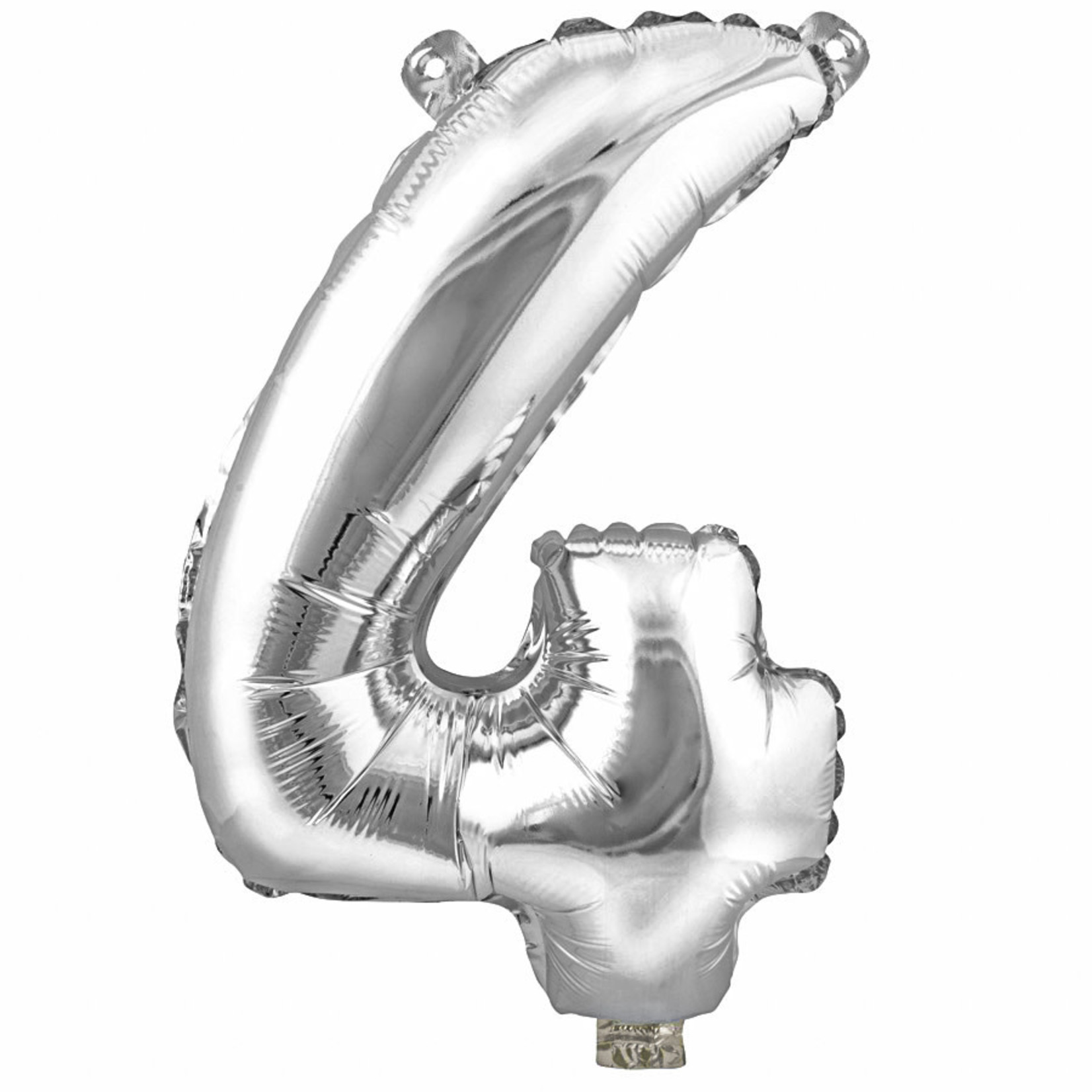 16" Foil Number Balloon Silver -