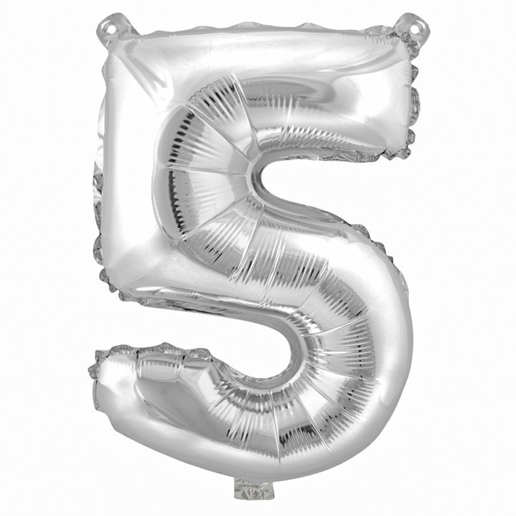 16" Foil Number Balloon Silver -