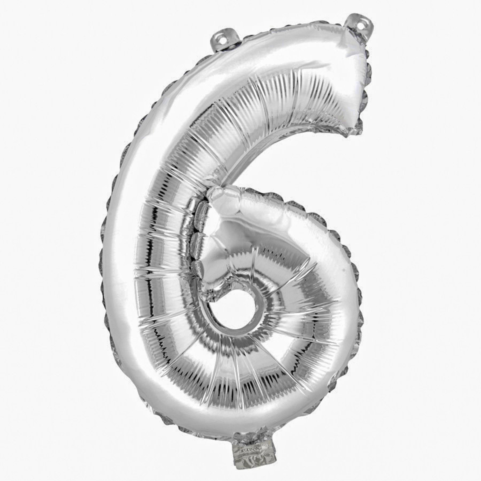 Portofino 16" Foil Number Balloon Silver -