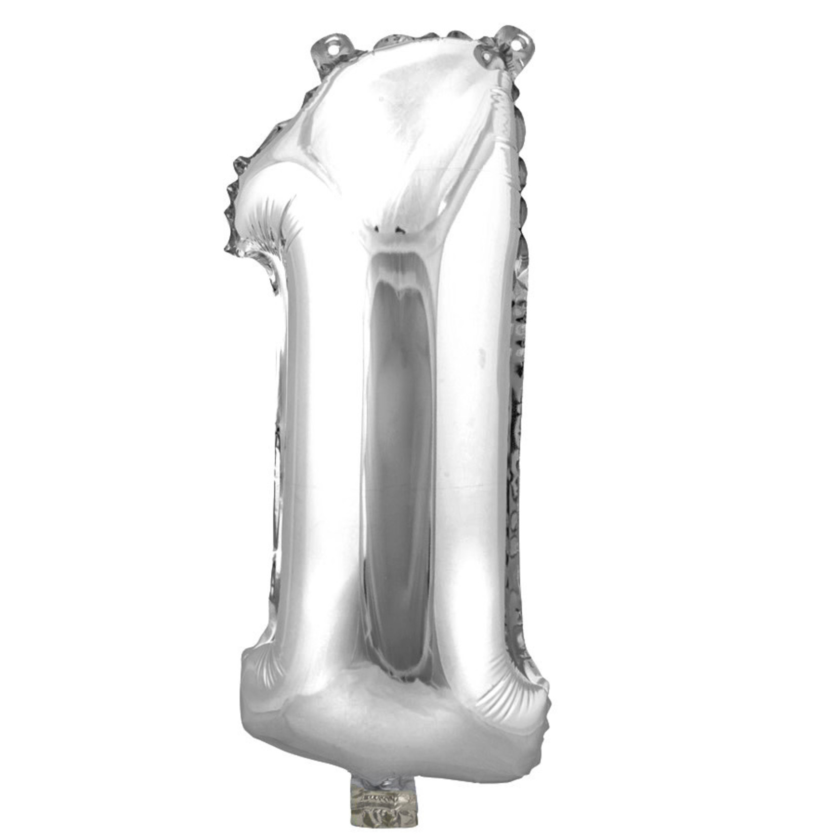 16" Foil Number Balloon Silver -