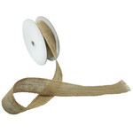 Van Long Silk & Crafts Natural Burlap Ribbon 10 YD 1.5"