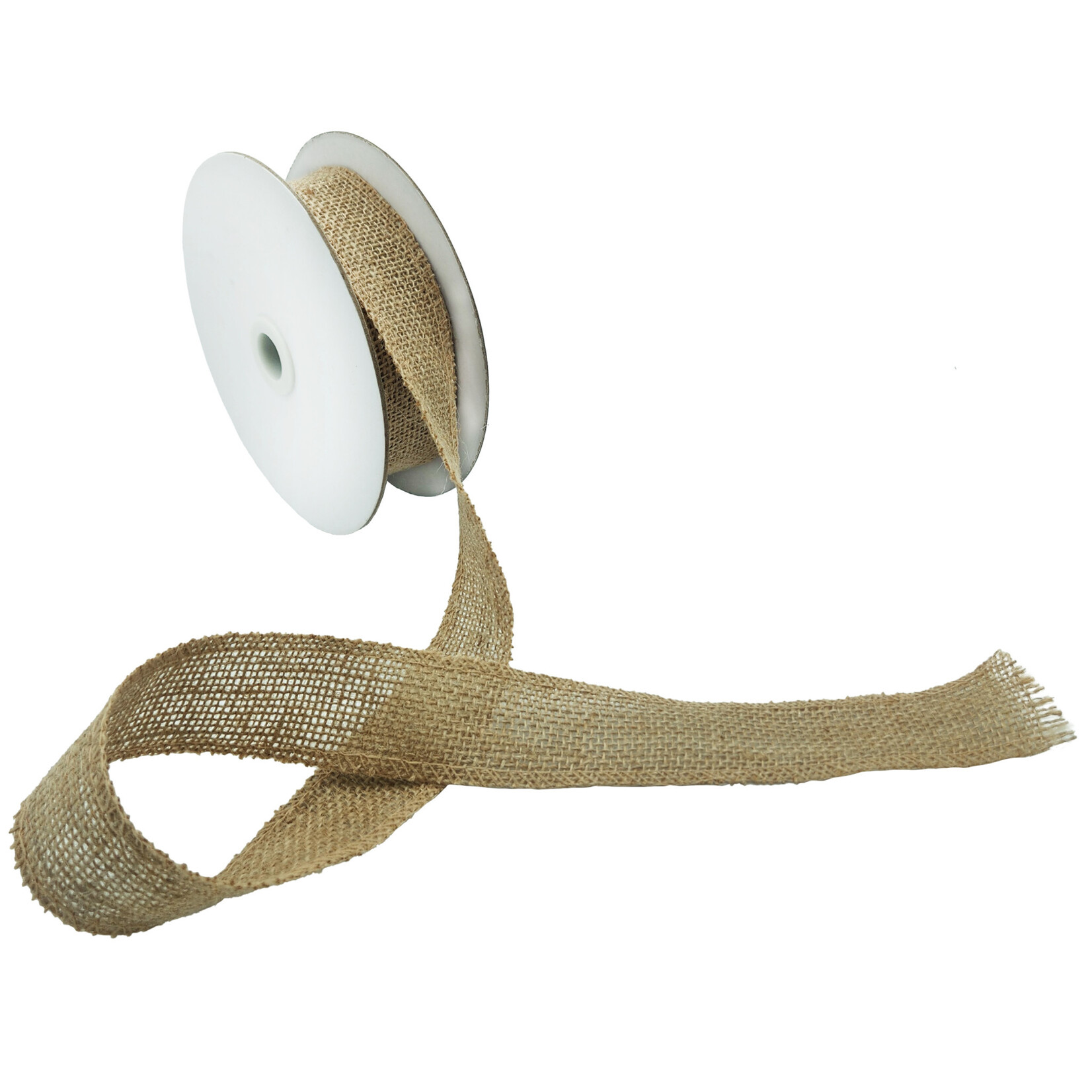 Van Long Silk & Crafts Natural Burlap Ribbon 10 YD 1.5"