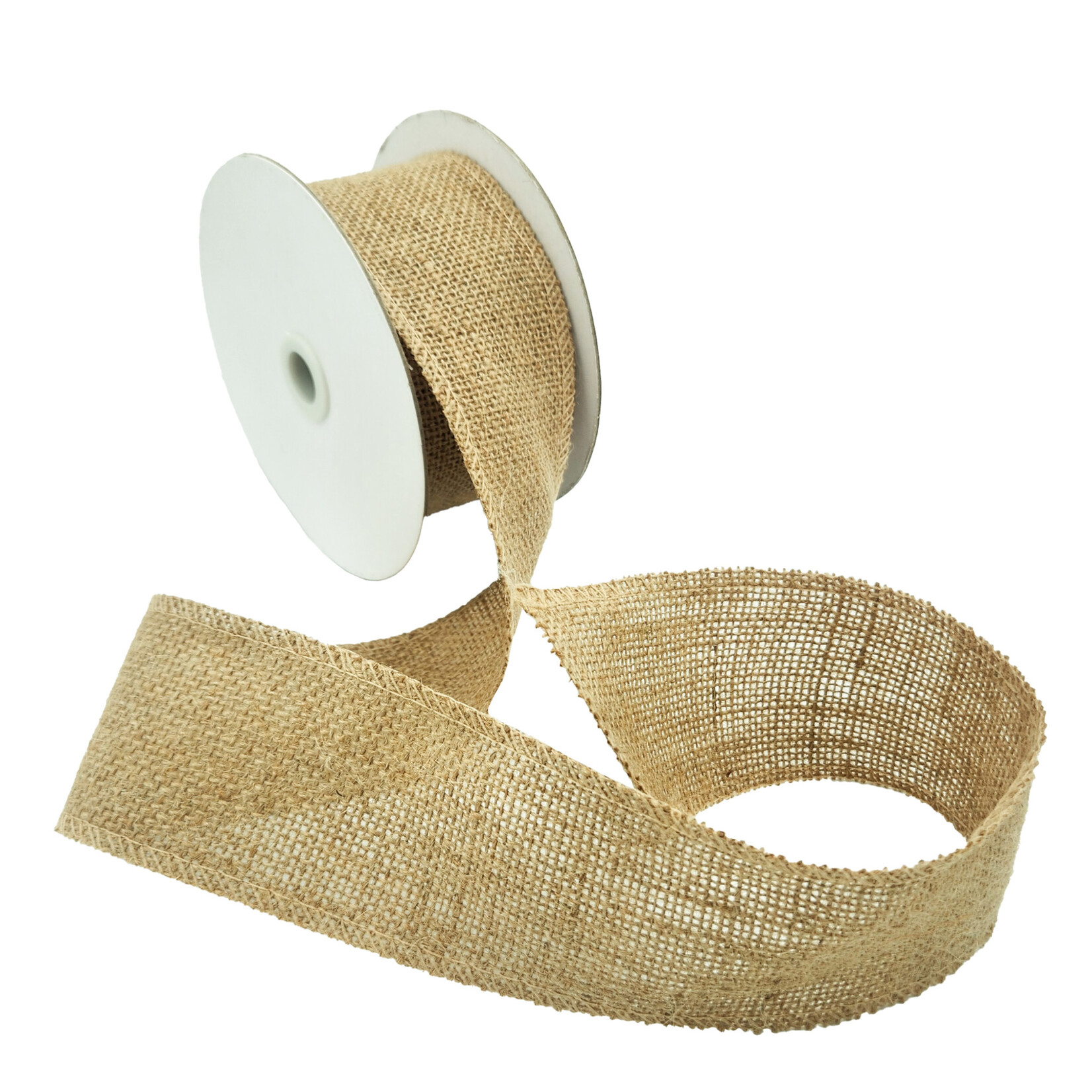 2.5" Natural Burlap Roll 10 Yards