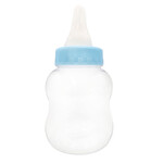 8.5" Decorative Wide Plastic Baby Bottle -
