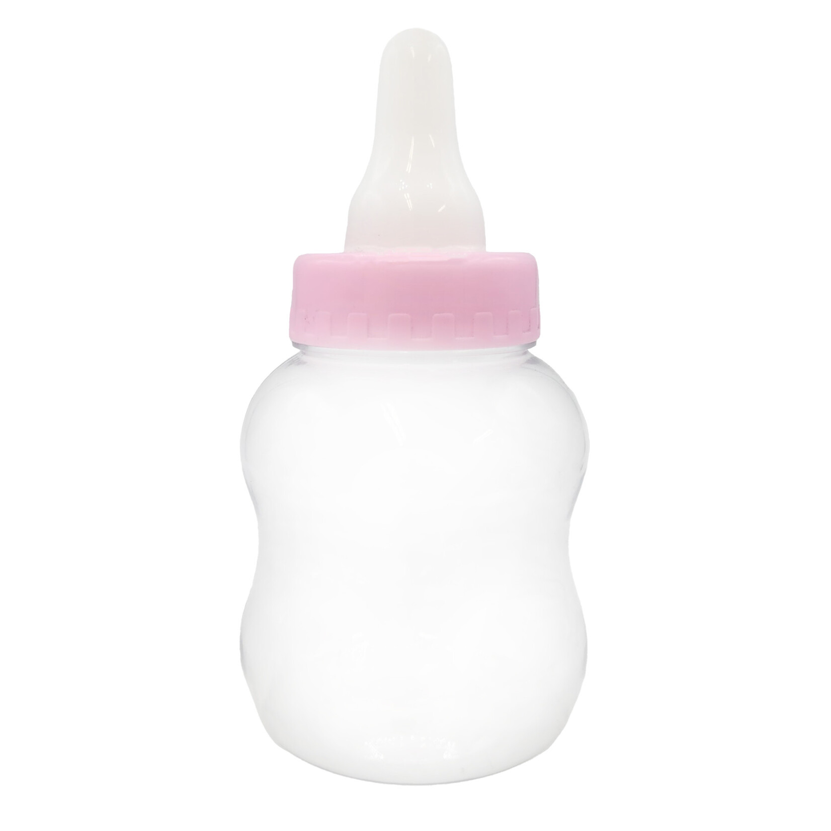8.5" Decorative Wide Plastic Baby Bottle -