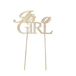 "It's a GIRL" Rhinestone Cake Topper -
